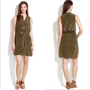 Madewell Animal Print Playa Silk Dress